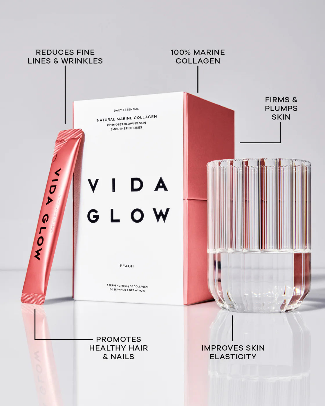 Vida Glow Peach Marine Collagen