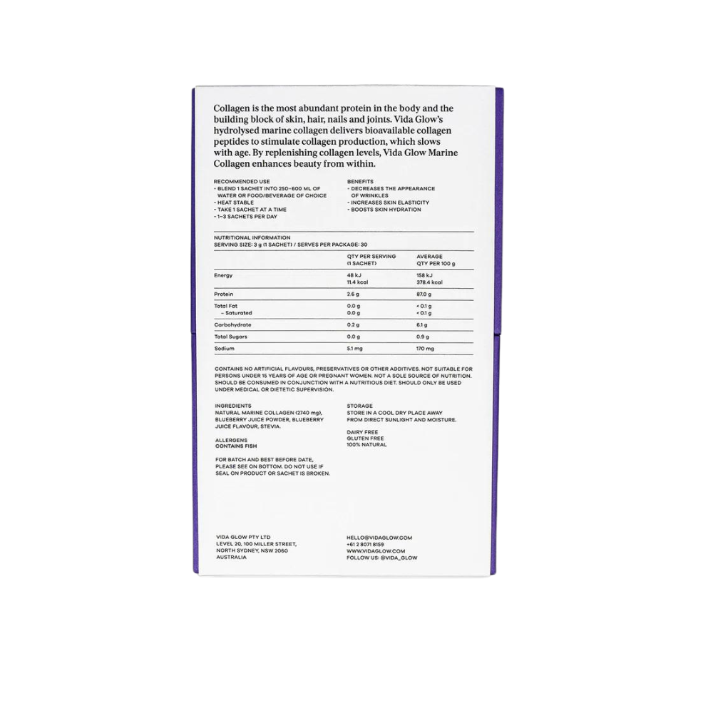 Vida Glow Blueberry Marine Collagen